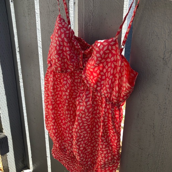 Coral spaghetti strap top - Picture 3 of 4